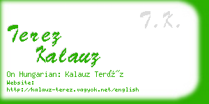 terez kalauz business card